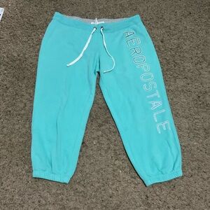 Aeropostale Aqua/Turquoise Capri Joggers